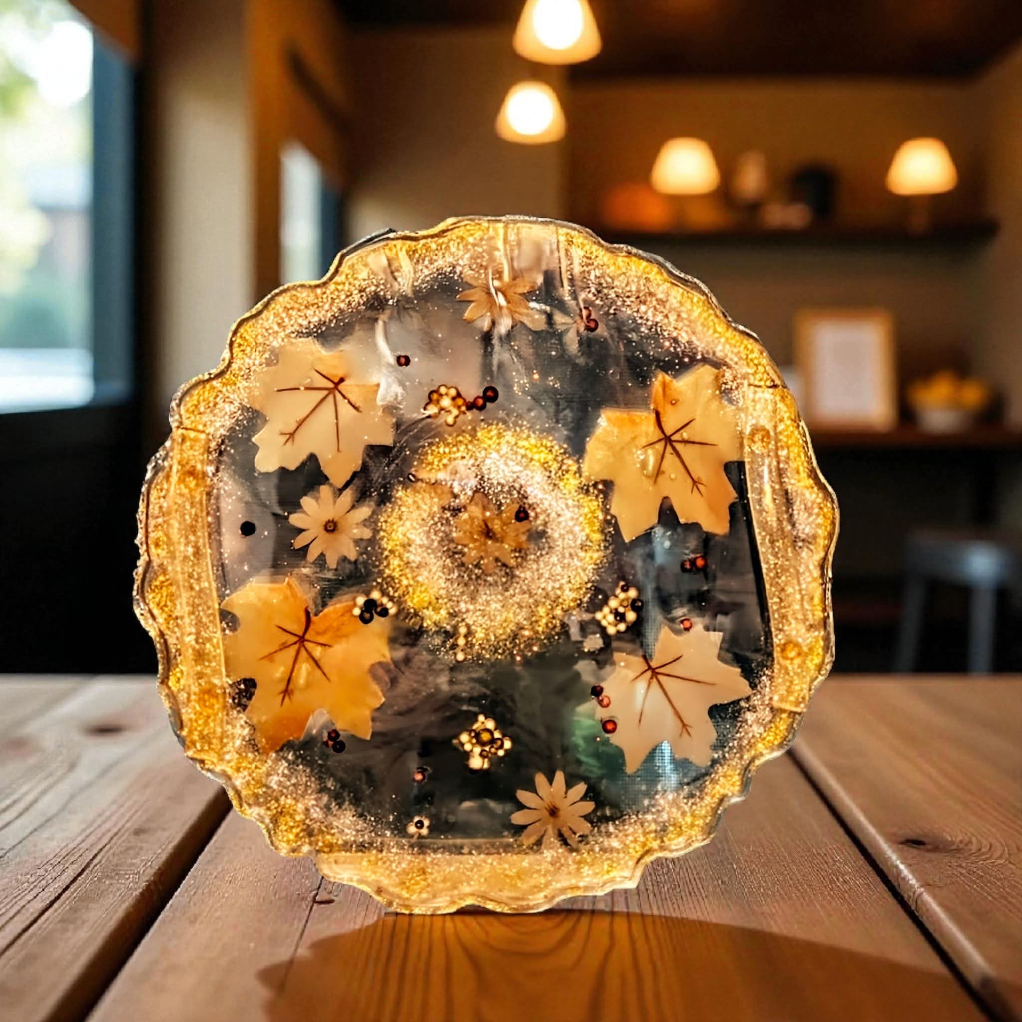 Autumn Bowl and Tray Set