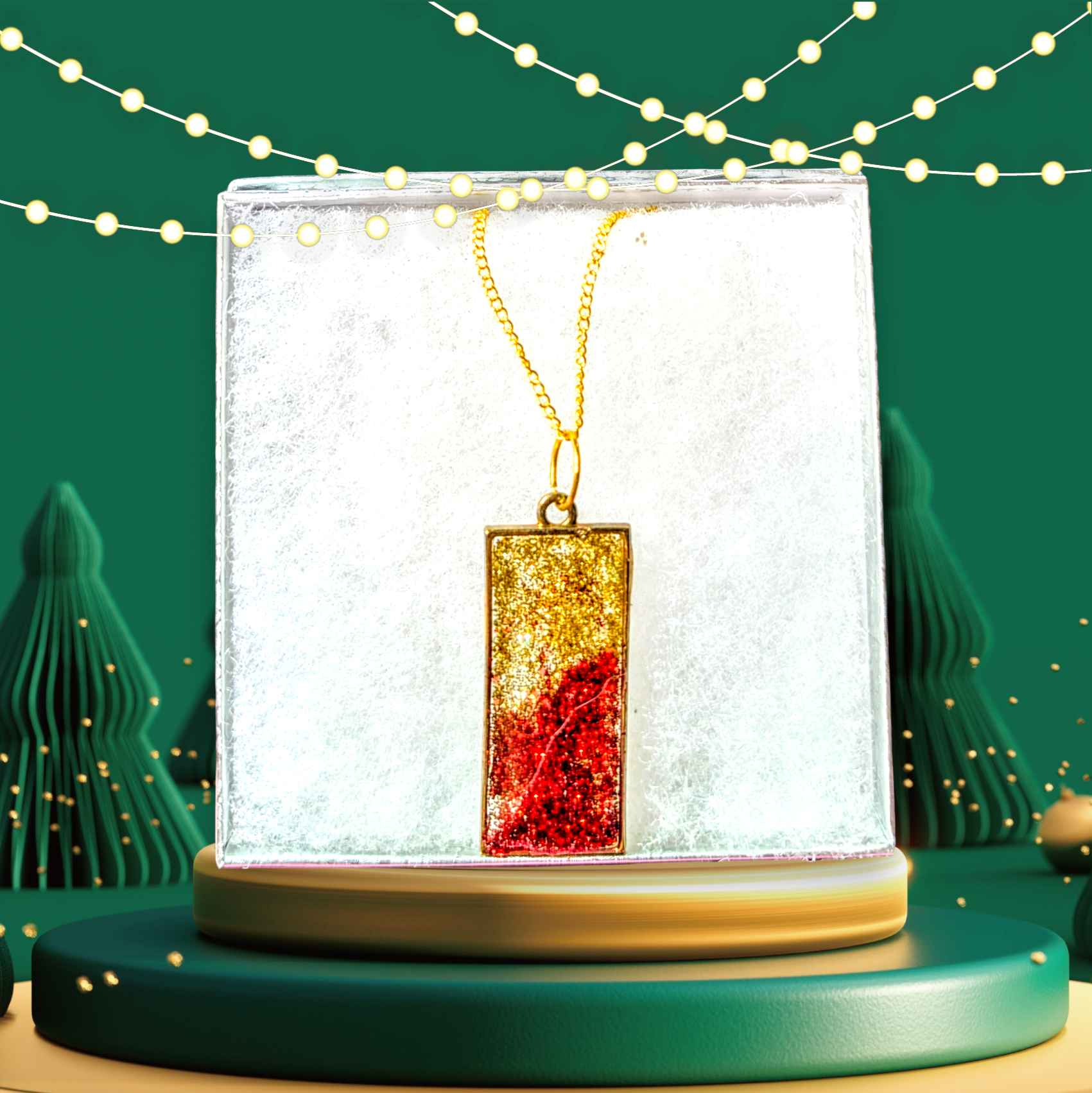Gold and Red Necklace Style 2