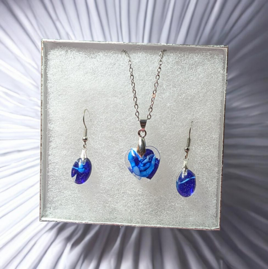 Silky Blue Harmony Jewelry Set