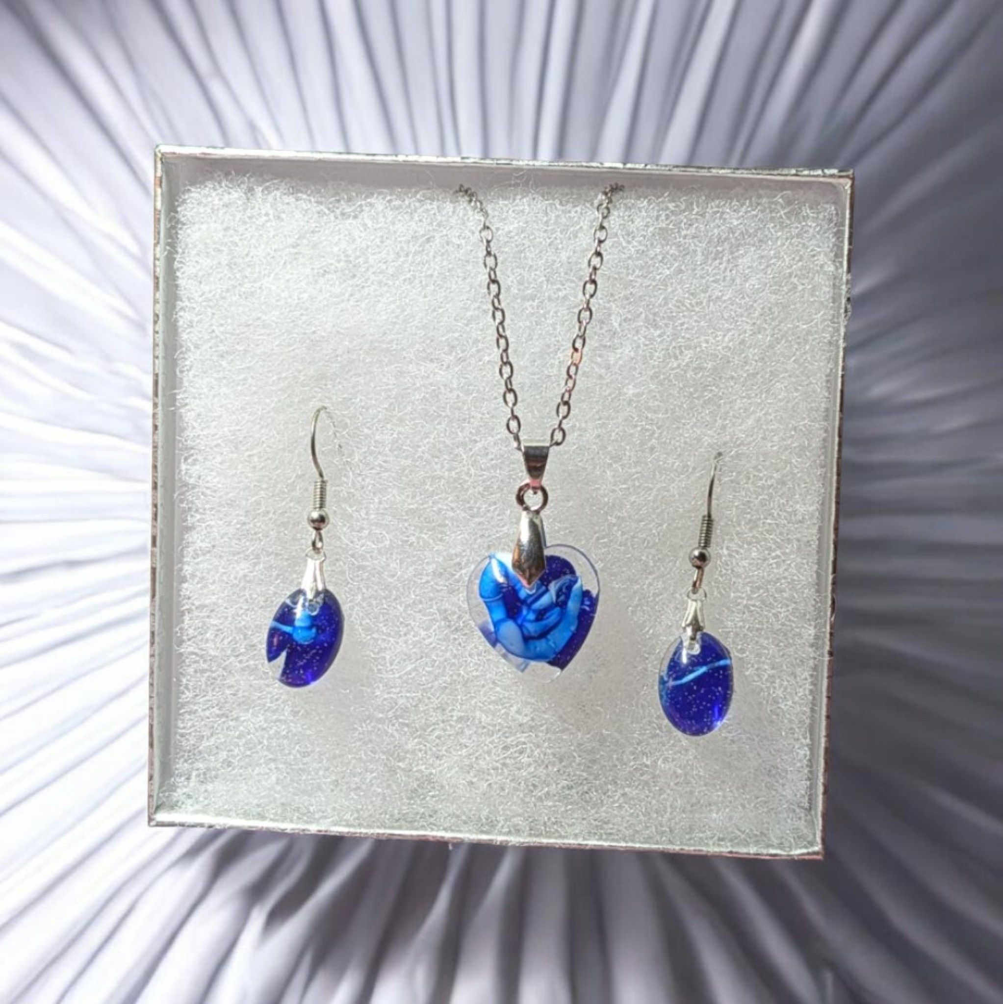 Silky Blue Harmony Jewelry Set